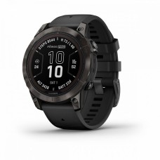 Умные часы Garmin FENIX 7 PRO Sapphire Solar титановый угольно-серый DLC с черным ремешком Умные часы Garmin FENIX 7 PRO Sapphire Solar титановый угольно-серый DLC с черным ремешком