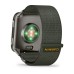 Умные часы Garmin Venu X1 темно зеленый с титановой задней крышкой и зеленым нейлоновым ремешком