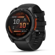 Умные часы Garmin Fenix 8, 47 мм, AMOLED, Slate Gray with black silicone band