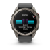 Умные часы Garmin Fenix 8 PRO, 47 мм, AMOLED, Sapphire, Carbon Gray DLC Titanium with Black/Pebble Gray Silicone Band