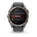 Умные часы Garmin Fenix 8 PRO, 51 мм, AMOLED, Sapphire, Titanium with Graphite/Black Silicone Band