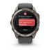 Умные часы Garmin Fenix 8 PRO, 51 мм, AMOLED, Sapphire, Titanium with Graphite/Black Silicone Band