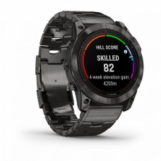 Умные часы FENIX 7X PRO Pro Sapphire Solar Edition Титановый угольно-серый корпус с DLC-покрытием и титановым браслетом