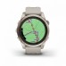 Умные часы FENIX 7S PRO Sapphire Solar золотистый корпус со светло-песочным ремешком