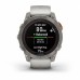 Умные часы FENIX 7 PRO Sapphire Solar титановый серый с серо-оранжевым ремешком