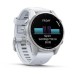 Умные часы Garmin Fenix 8, 43 мм, AMOLED, Silver with White Stone silicone band