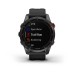 Умные часы Garmin FENIX 7S Solar серый с черным силиконовым ремешком