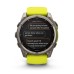 Умные часы Garmin Fenix 8, 51 мм, Solar, Sapphire Titanium with AMP yellow/graphite silicone band
