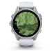 Умные часы Garmin Fenix 8, 43 мм, AMOLED, Silver with White Stone silicone band