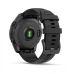 Умные часы Garmin Fenix E, 47 мм, AMOLED, Slate gray steel with black silicone band