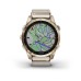 Умные часы Garmin FENIX 7S Sapphire Solar титановый кремовый с нейлоновым ремешком
