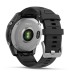 Умные часы Garmin Fenix E, 47 мм, AMOLED, stainless steel with a black silicone band