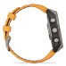 Умные часы Garmin Fenix 8, 47 мм, AMOLED, Sapphire Titanium with spark orange/graphite silicone band