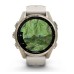 Умные часы Garmin Fenix 8, 43 мм, AMOLED, Sapphire Soft Gold with fog Gray/Dark sandstone silicone band