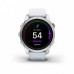 Умные часы Garmin EPIX PRO (Gen 2) Standard Edition 42 мм, серебристый корпус, белый ремешок