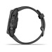 Умные часы Garmin FENIX 7S Sapphire Solar титановый угольно-серый DLC с силиконовым ремешком