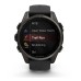 Умные часы Garmin Fenix 8, 43 мм, AMOLED, Sapphire Carbon Gray DLC Titanium with black/pebble gray silicone band