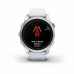 Умные часы Garmin EPIX PRO (Gen 2) Standard Edition 42 мм, серебристый корпус, белый ремешок