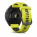 Умные часы FORERUNNER 965 черные, темно-серый DLC титановый безель, с желто-черным ремешком