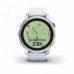 Умные часы Garmin EPIX PRO (Gen 2) Standard Edition 42 мм, серебристый корпус, белый ремешок