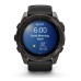 Умные часы Garmin Fenix 8, 51 мм, AMOLED, Sapphire Carbon Gray DLC Titanium with Black/Pebble Gray Silicone band