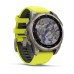 Умные часы Garmin Fenix 8, 47 мм, Solar, Sapphire titanium with an amp yellow/graphite silicone band