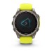 Умные часы Garmin Fenix 8, 47 мм, Solar, Sapphire titanium with an amp yellow/graphite silicone band