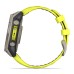 Умные часы Garmin Fenix 8, 47 мм, Solar, Sapphire titanium with an amp yellow/graphite silicone band