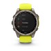 Умные часы Garmin Fenix 8, 47 мм, Solar, Sapphire titanium with an amp yellow/graphite silicone band