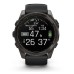 Умные часы Garmin Fenix 8, 51 мм, AMOLED, Sapphire Carbon Gray DLC Titanium with Black/Pebble Gray Silicone band