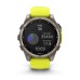 Умные часы Garmin Fenix 8, 47 мм, Solar, Sapphire titanium with an amp yellow/graphite silicone band