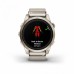 Умные часы Garmin EPIX PRO (Gen 2) Sapphire Edition 42 мм, золотистый корпус с нейлоновым ремешком сливочного цвета
