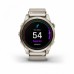 Умные часы Garmin EPIX PRO (Gen 2) Sapphire Edition 42 мм, золотистый корпус с нейлоновым ремешком сливочного цвета