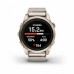 Умные часы Garmin EPIX PRO (Gen 2) Sapphire Edition 42 мм, золотистый корпус с нейлоновым ремешком сливочного цвета