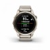 Умные часы Garmin EPIX PRO (Gen 2) Sapphire Edition 42 мм, золотистый корпус с нейлоновым ремешком сливочного цвета