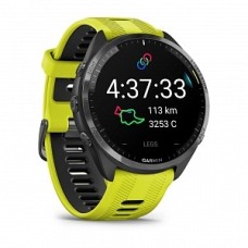 Умные часы FORERUNNER 965 черные, темно-серый DLC титановый безель, с желто-черным ремешком Умные часы FORERUNNER 965 черные, темно-серый DLC титановый безель, с желто-черным ремешком